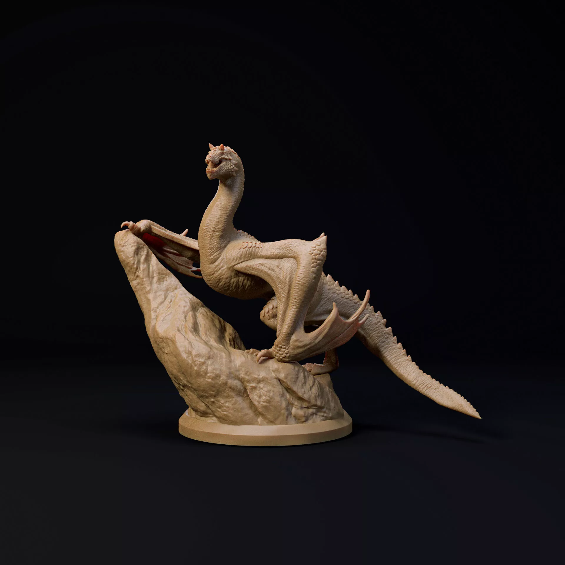 Wyrmling Dune Mauler Dragon pre-supported 3D print model