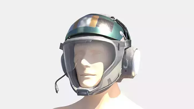 3D model Night vision and military helmet Delta force 80s 90s VR / AR ...