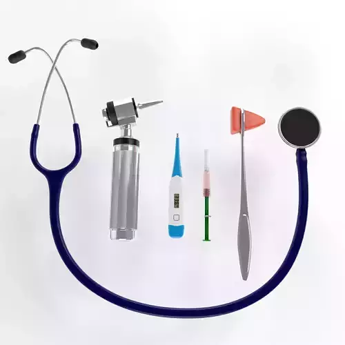 Medical Equipment Set 01 3D model