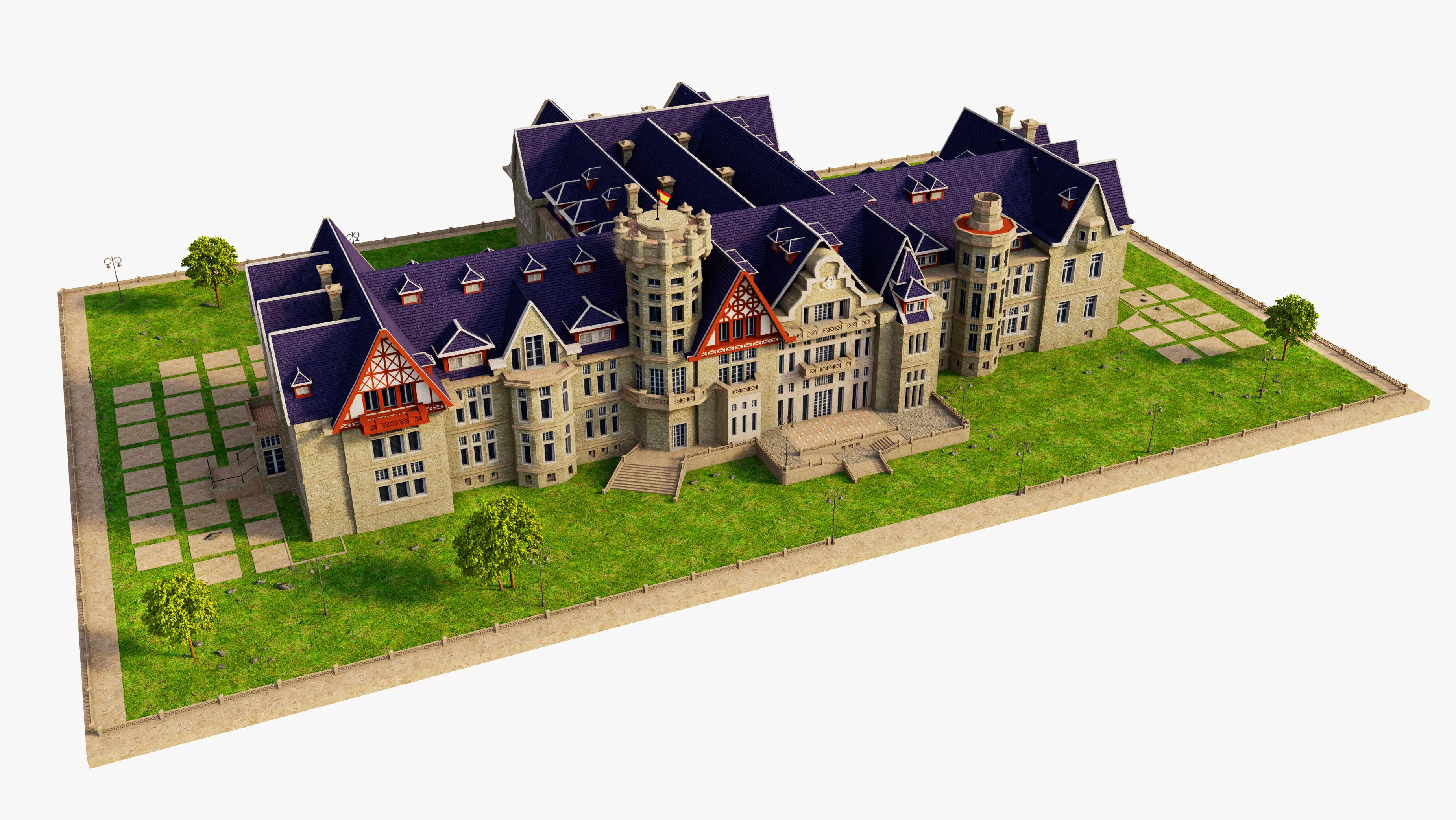 Magdalena Palace Spain 3D model