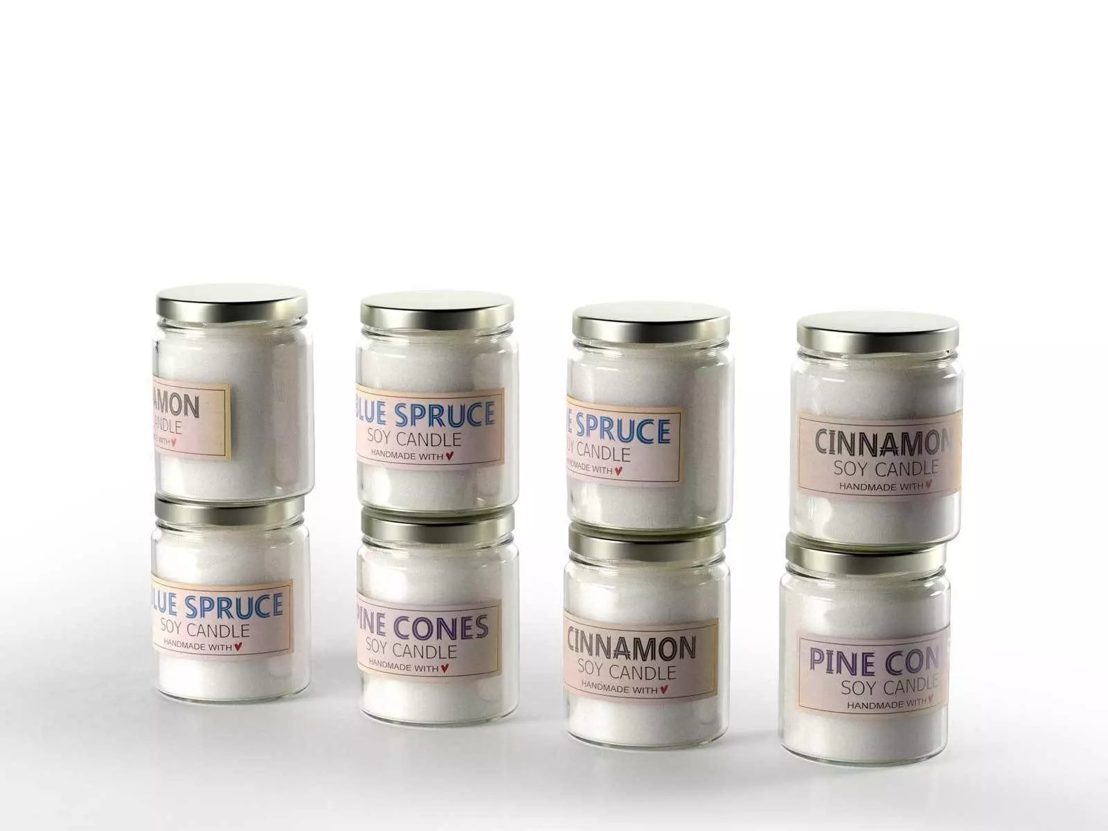 Bottles with Soy for Candles 3D model_0