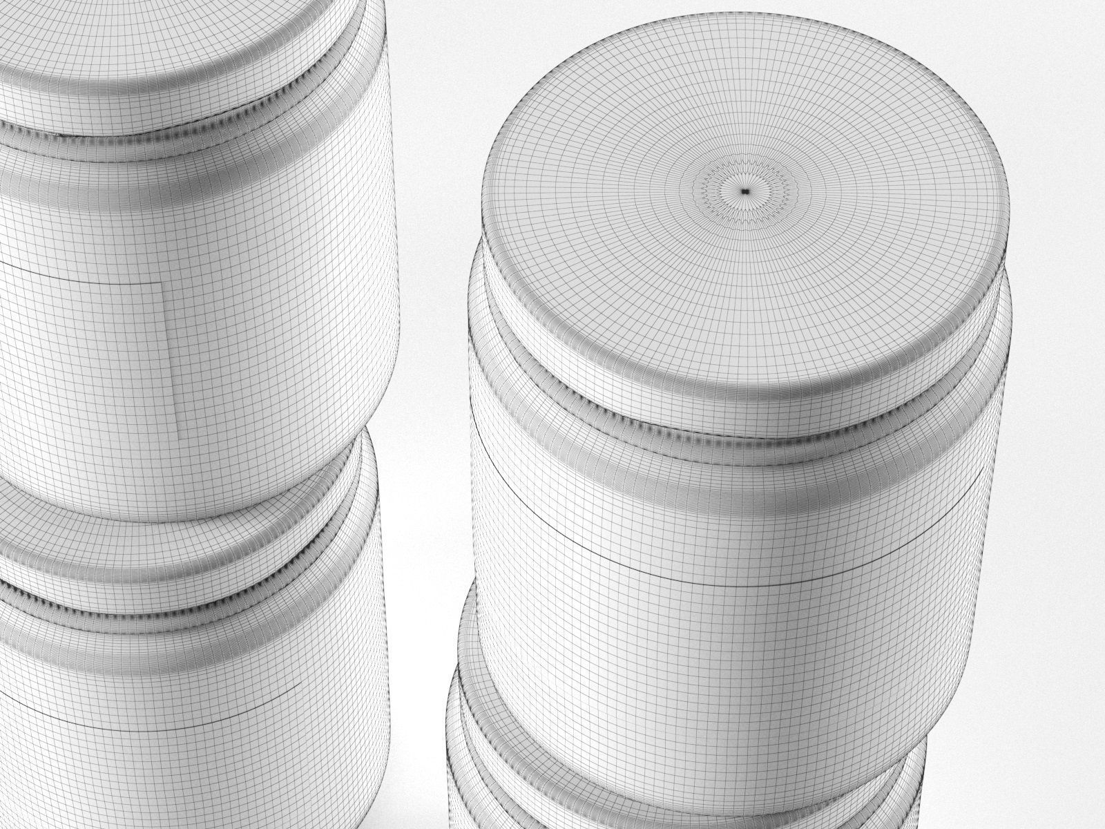 Bottles with Soy for Candles 3D model_4