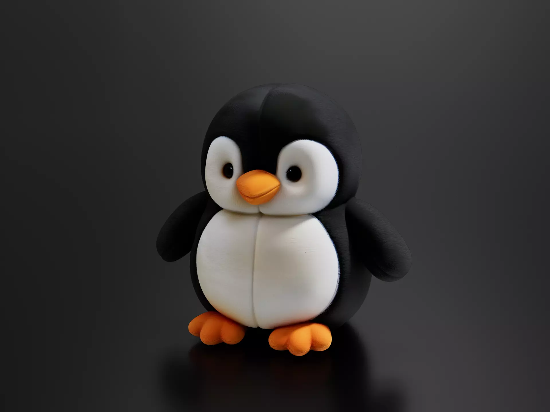 Penguin doll 3D print model