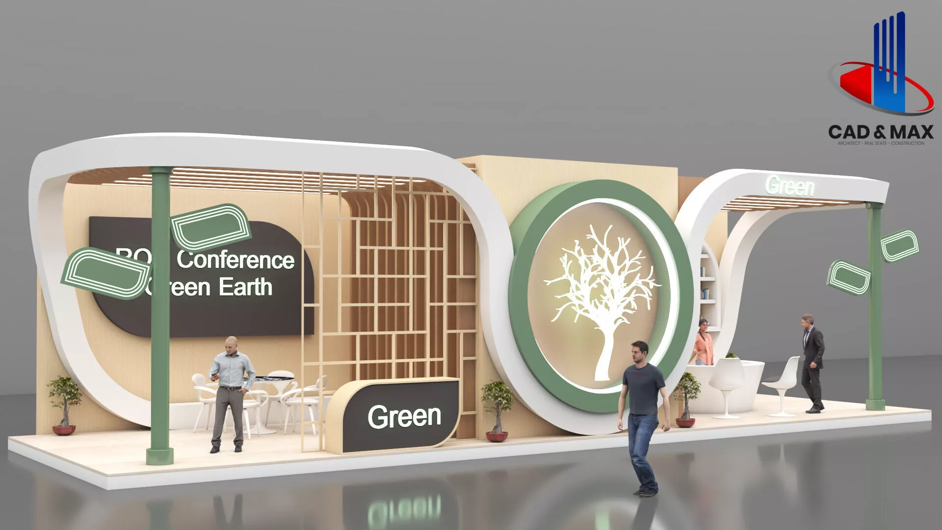 Premium Creative Exhibition Stall 3D model