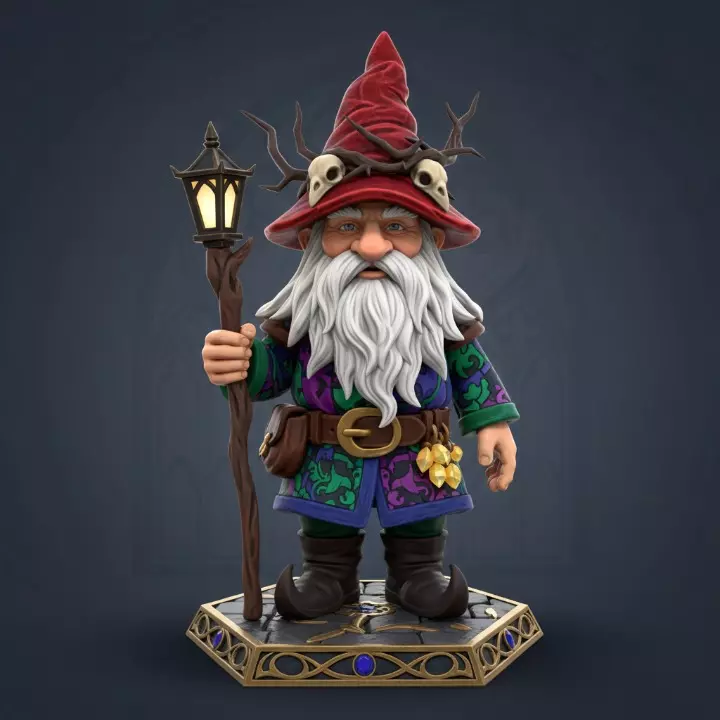 4270 Fairy Tale Gnome Full Body Figurine STL DND ARTE 3D print model