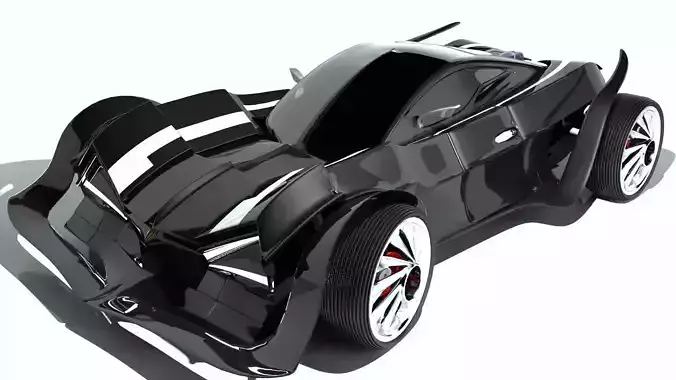 cars of the future Low-poly 3D model
