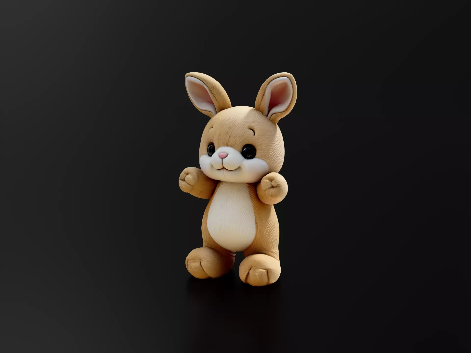 Rabbit doll 1 3D print model