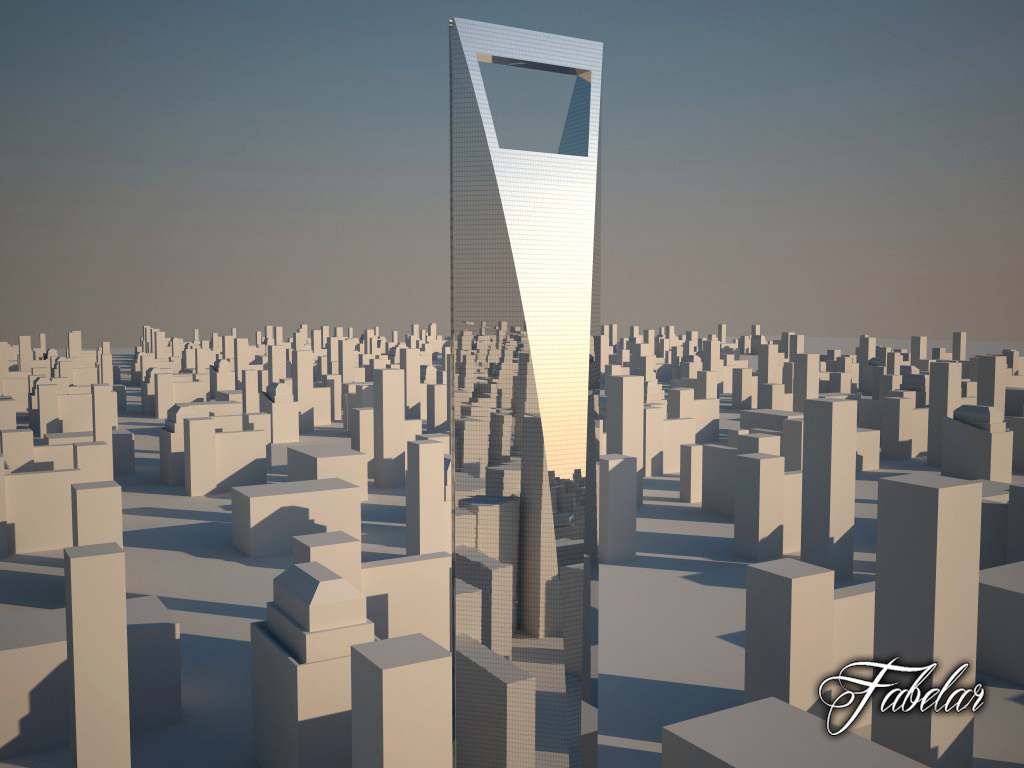 Buildin 28 Shangai WFC Low-poly 3D model_2