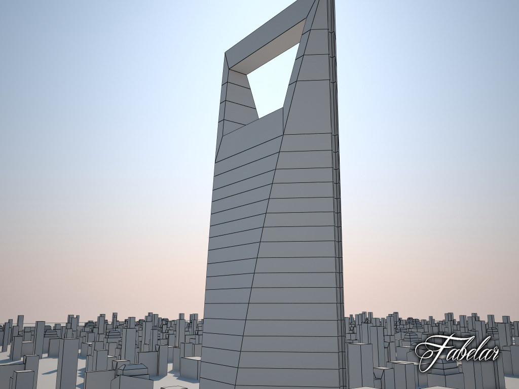Buildin 28 Shangai WFC Low-poly 3D model_4