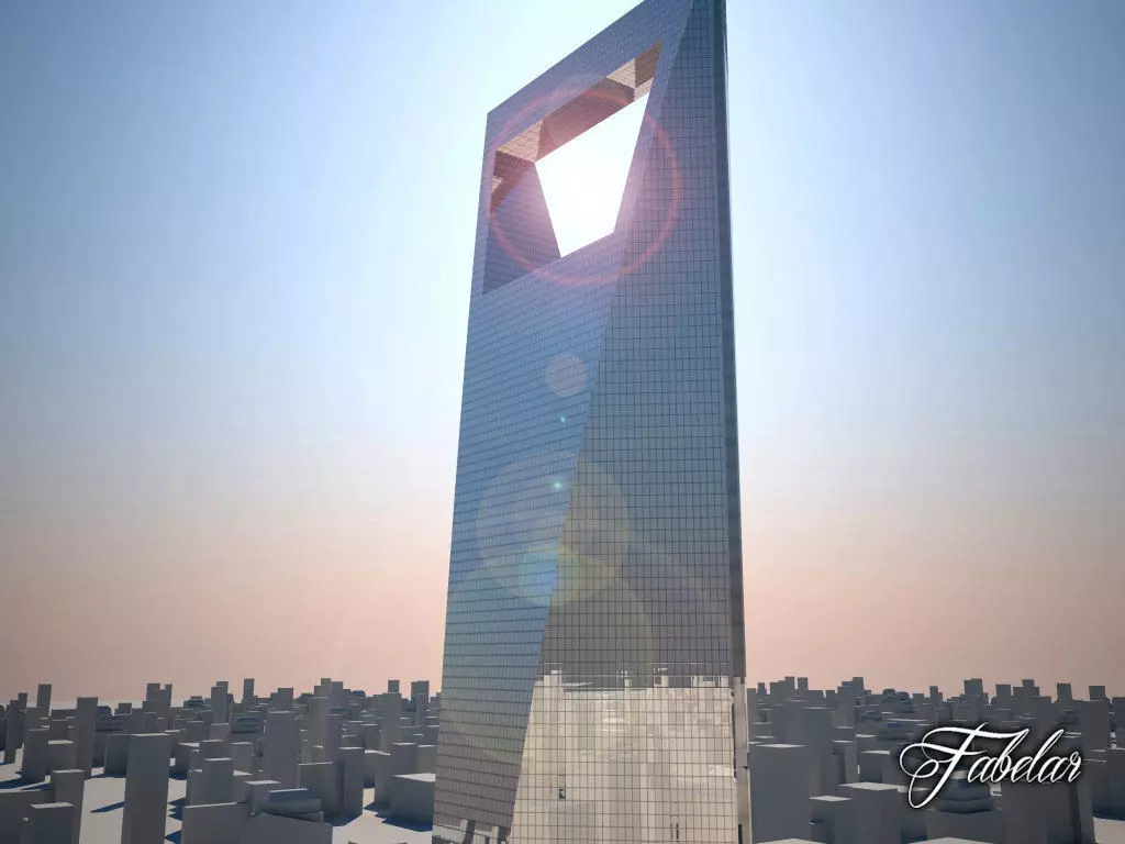 Buildin 28 Shangai WFC Low-poly 3D model_0