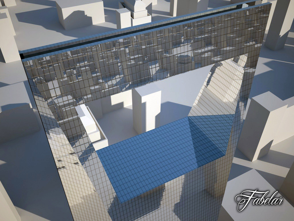 Buildin 28 Shangai WFC Low-poly 3D model_3