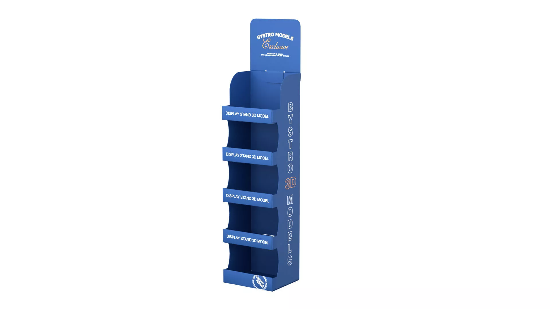 POS display stand Low-poly 3D model