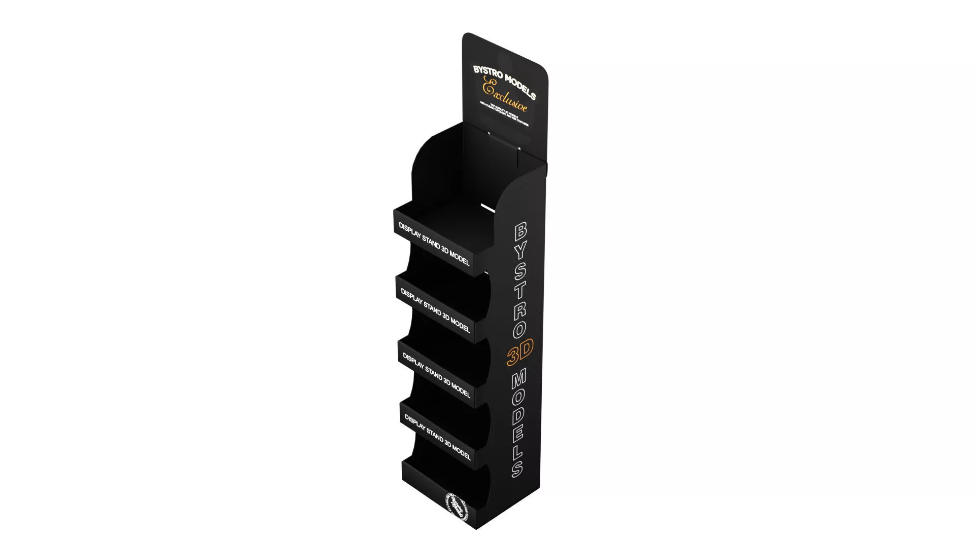 Display stand Low-poly 3D model