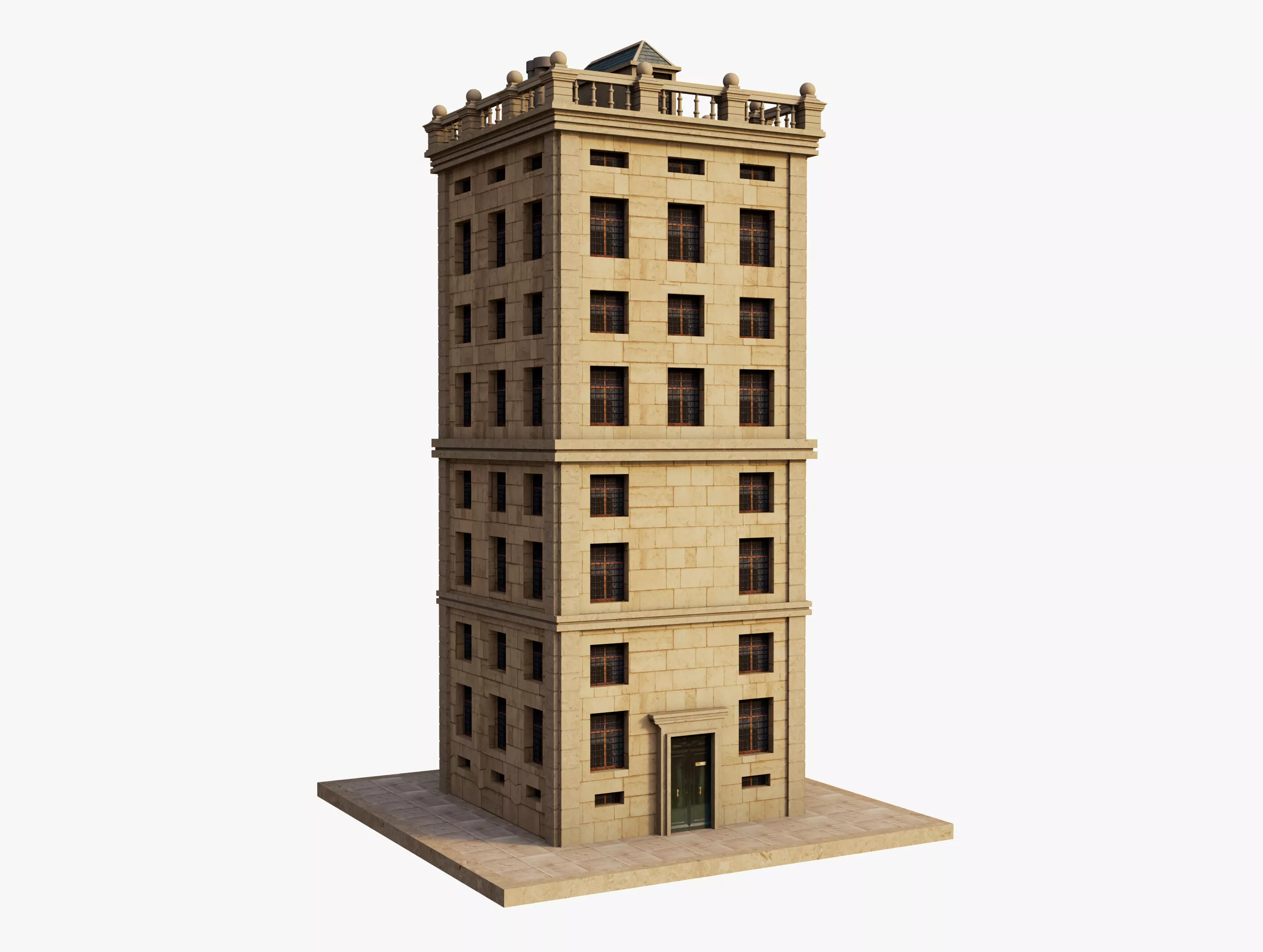 Tower Building Free 3D model