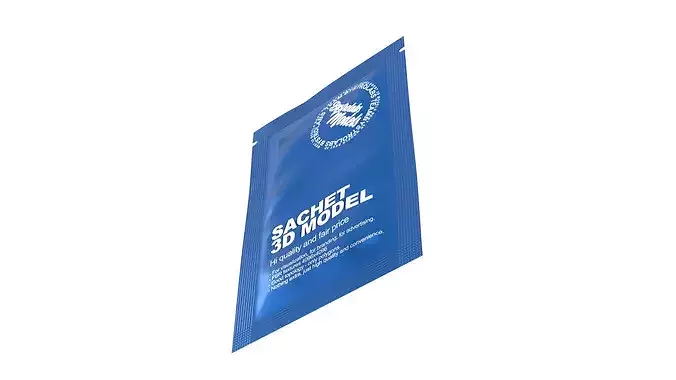 Sachet Low-poly 3D model 7