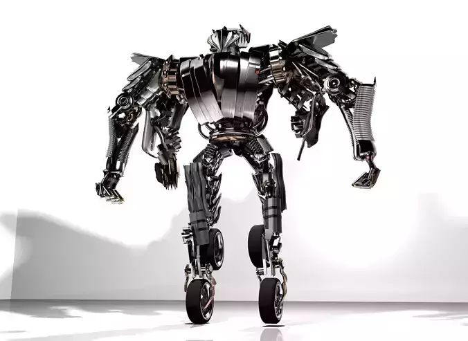 transformer robot 3D model