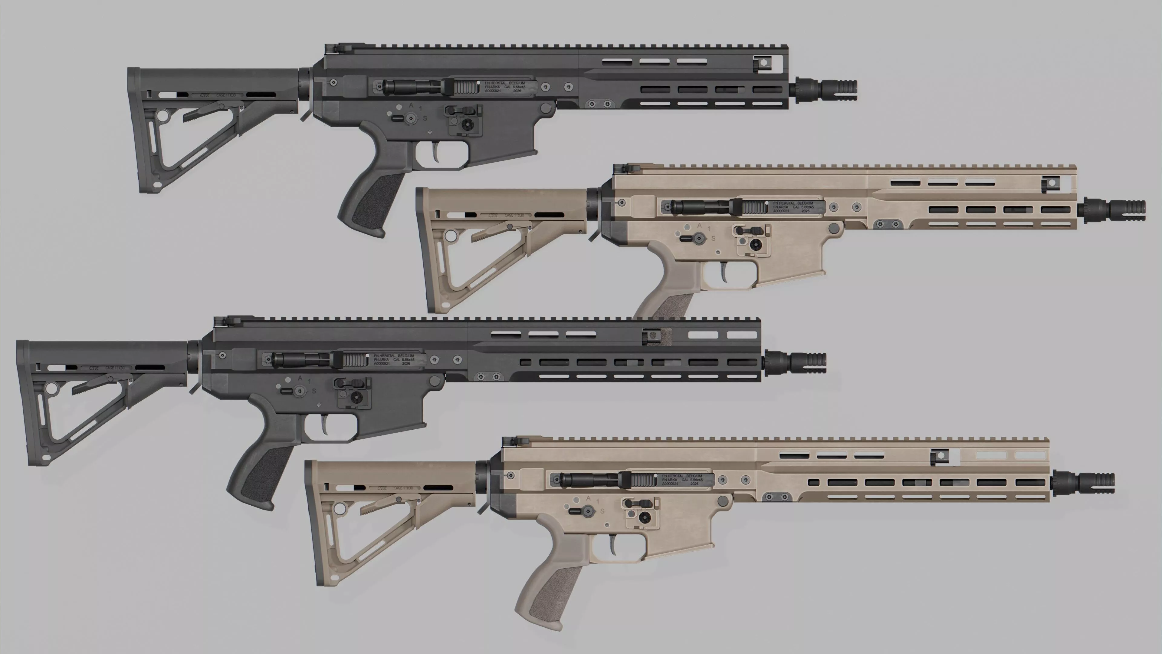 FN ARKA Low-poly 3D model