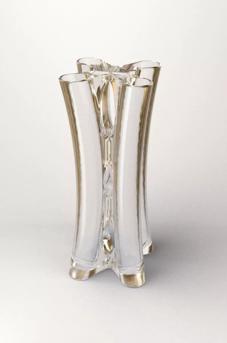 Vase glass 3D print model_0