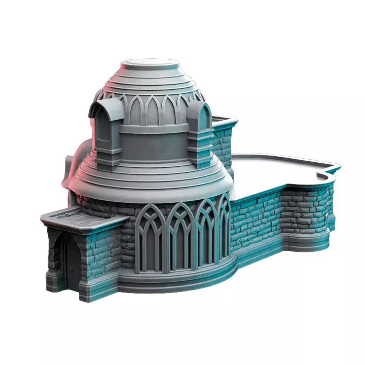 Underwater Castle III - Board Game Miniature STL 3D print model