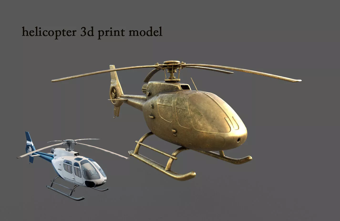 helicopter 3D print model 3D print model