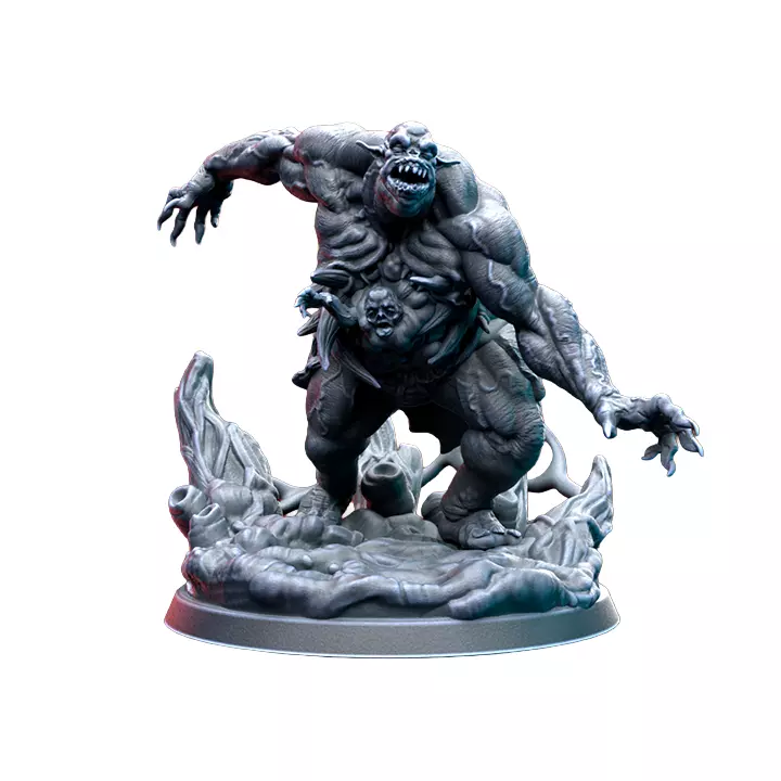 Devourer On 2 Inch Base VIII - Heroic Scale Miniature 3D print model
