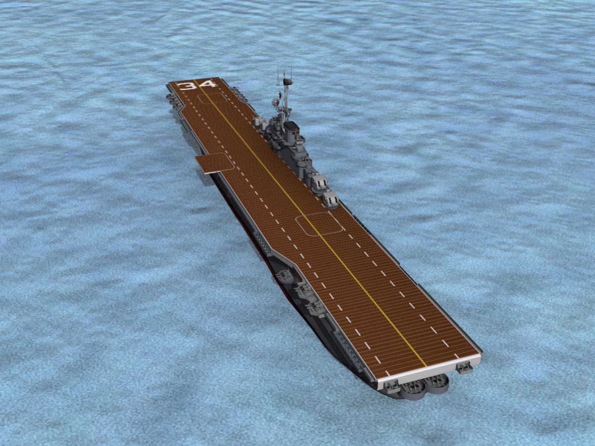 Ticonderoga Class Carrier CV-34 USS Oriskany 3D model_10