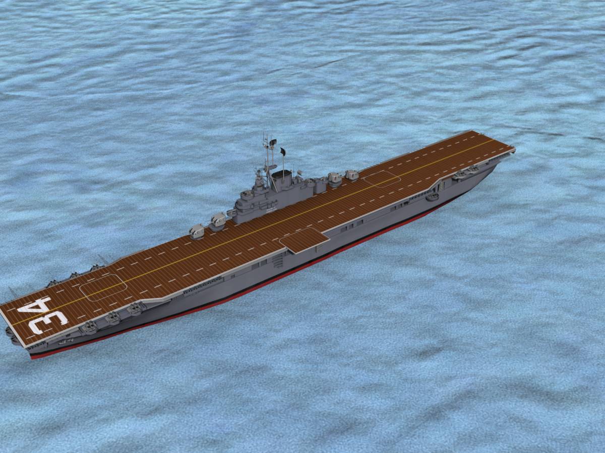 Ticonderoga Class Carrier CV-34 USS Oriskany 3D model_9