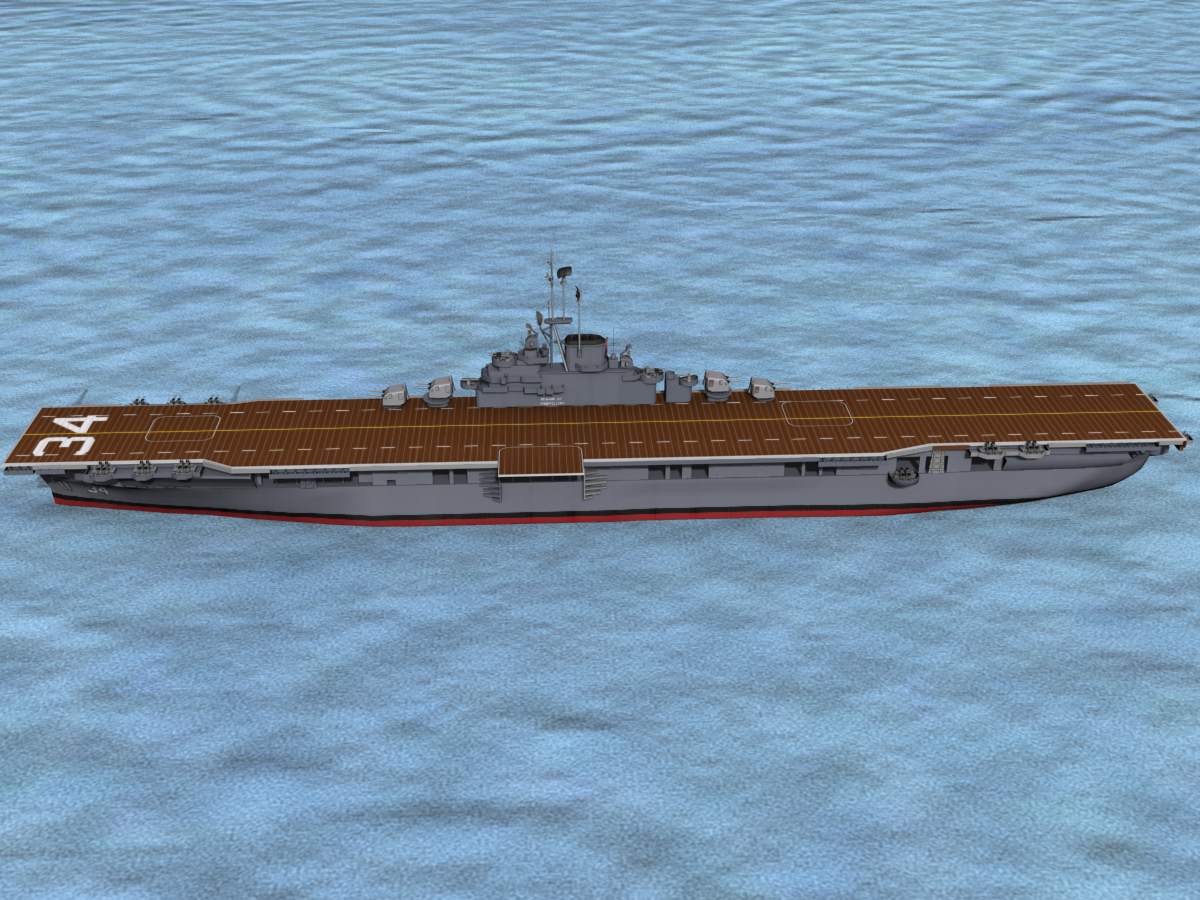 Ticonderoga Class Carrier CV-34 USS Oriskany 3D model_8