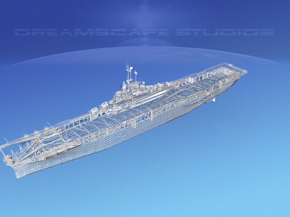 Ticonderoga Class Carrier CV-34 USS Oriskany 3D model_17