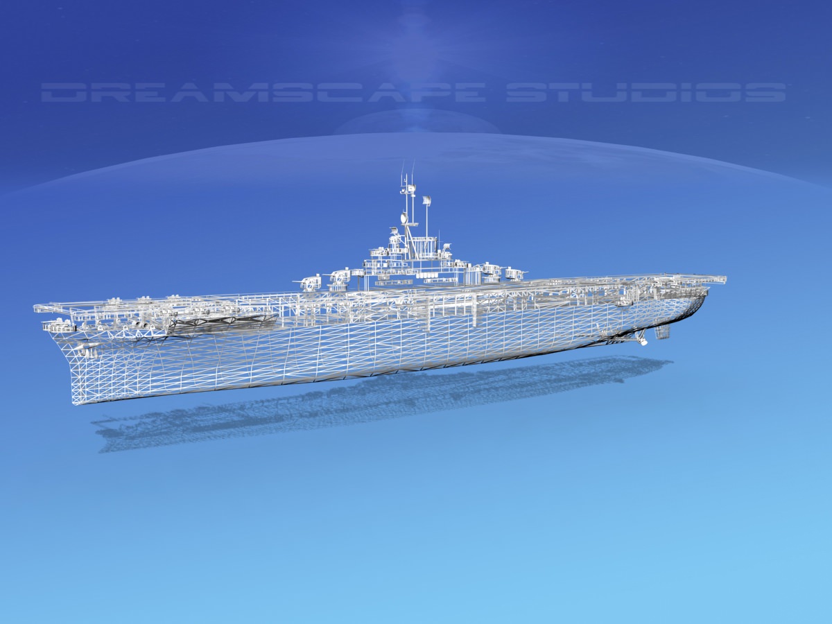 Ticonderoga Class Carrier CV-34 USS Oriskany 3D model_18