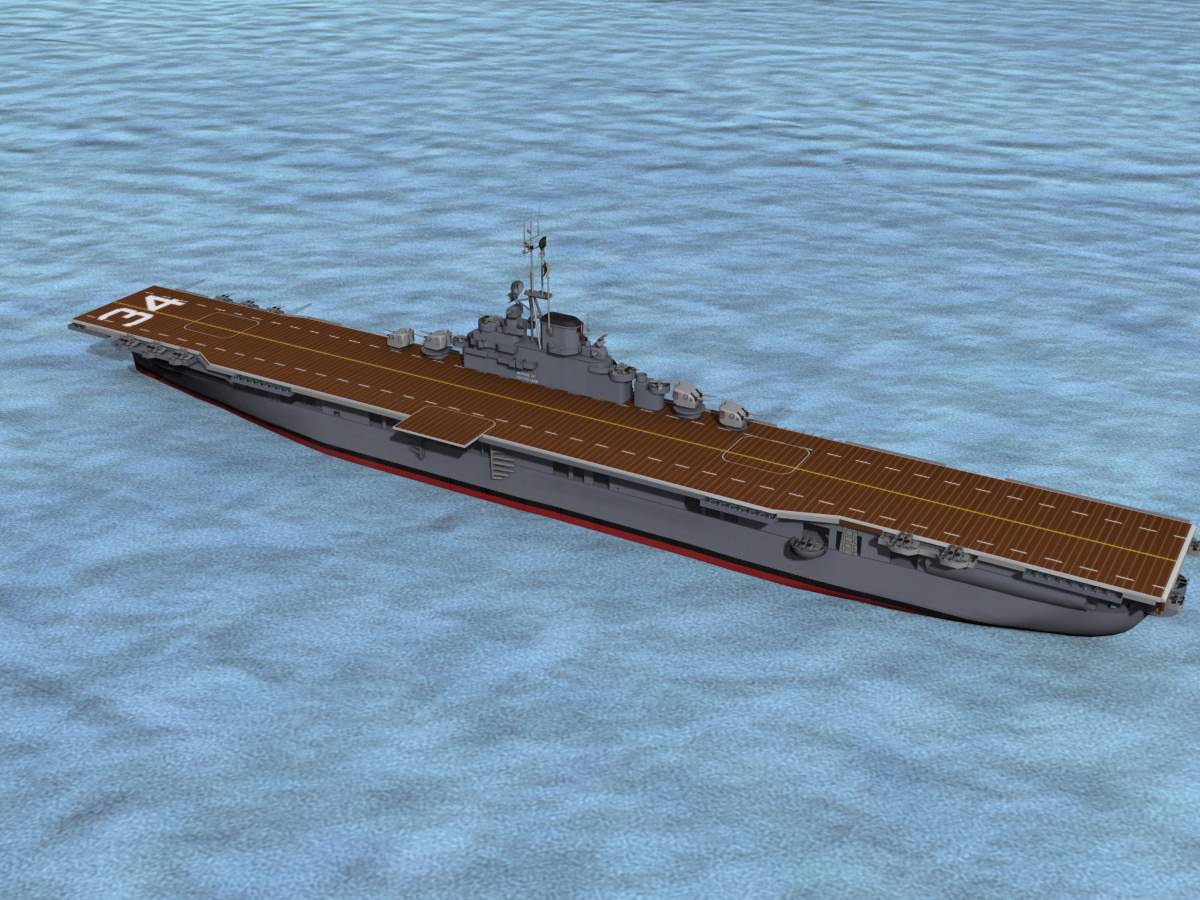 Ticonderoga Class Carrier CV-34 USS Oriskany 3D model_15