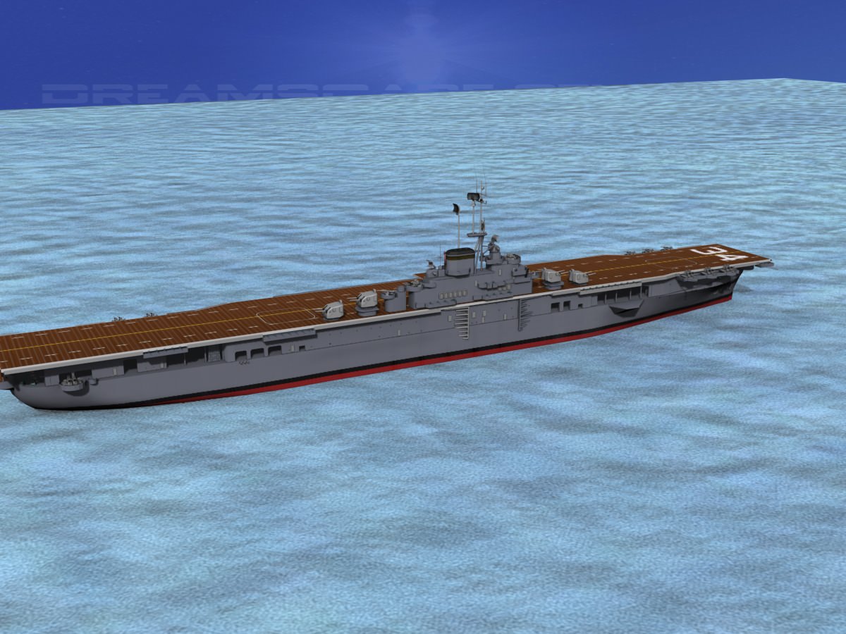 Ticonderoga Class Carrier CV-34 USS Oriskany 3D model_6