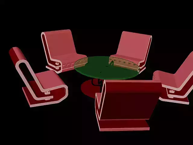 3D Table and Chair Combination awesome for Hotel Restaurant and also aswell best suites in houses and offices