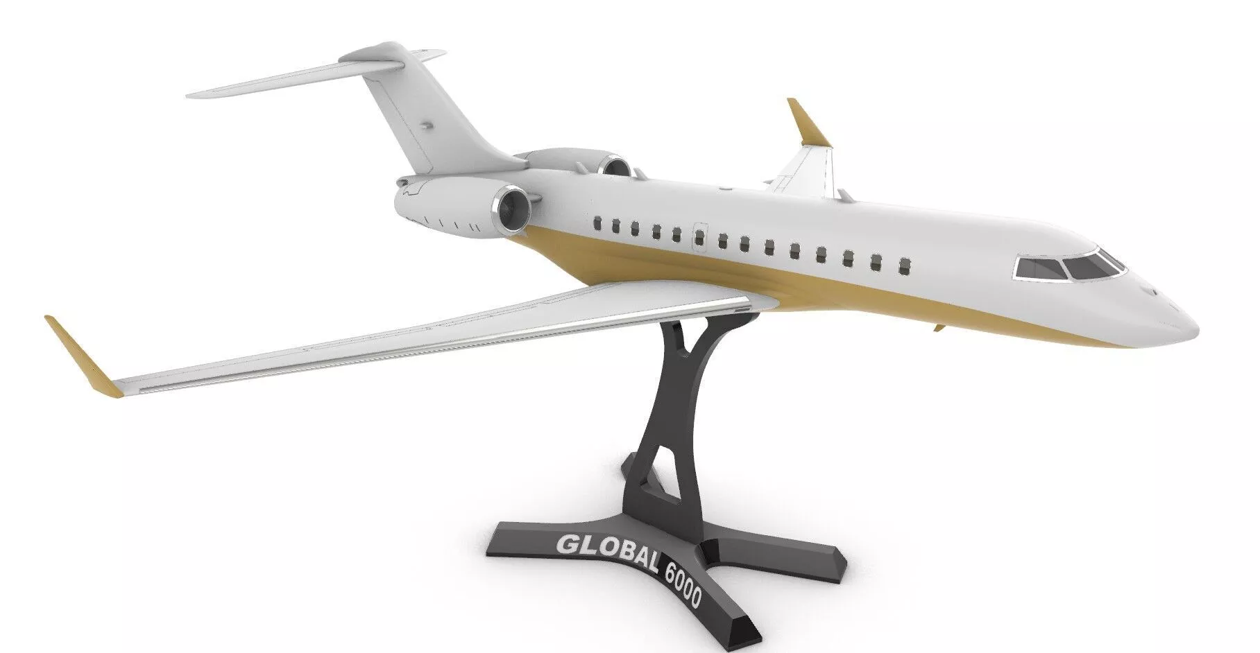 Bombardier Global 6000 3D print model