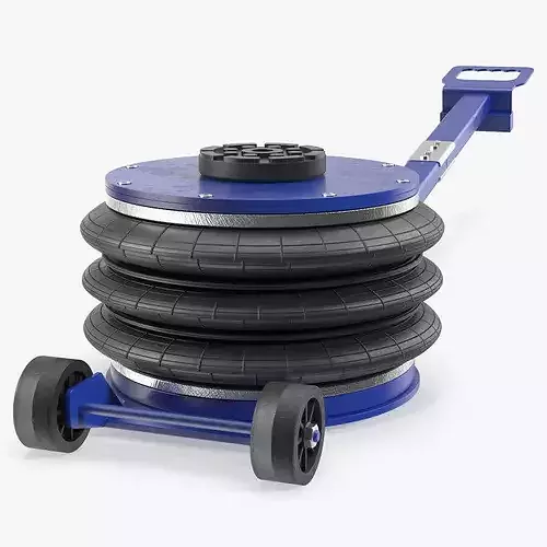 Folded Pneumatic Air Bag Jack 3D model 6
