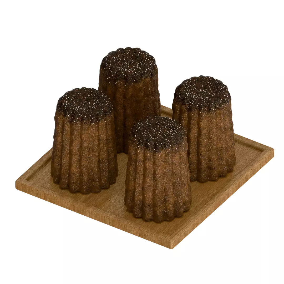 canele Low-poly 3D model