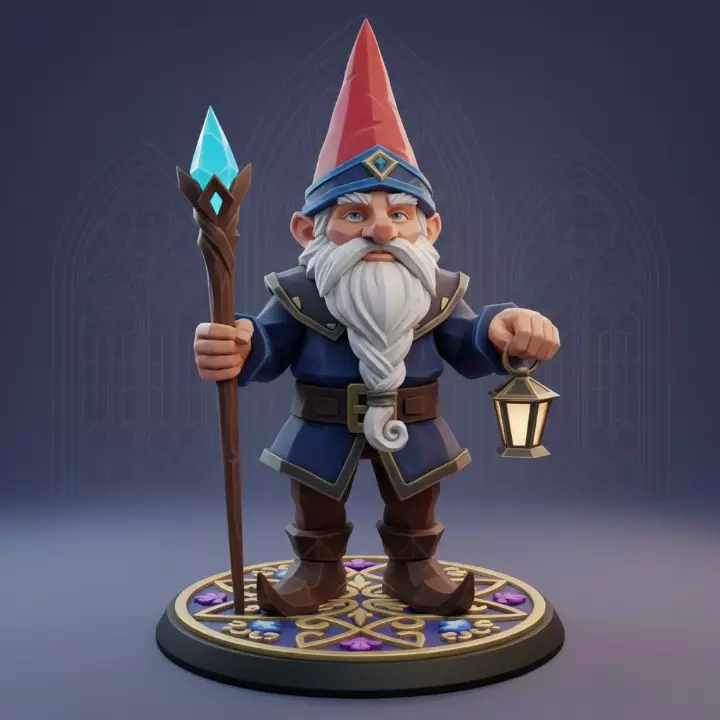 4271 Fairy Tale Gnome Full Body Figurine STL DND ARTE 3D print model