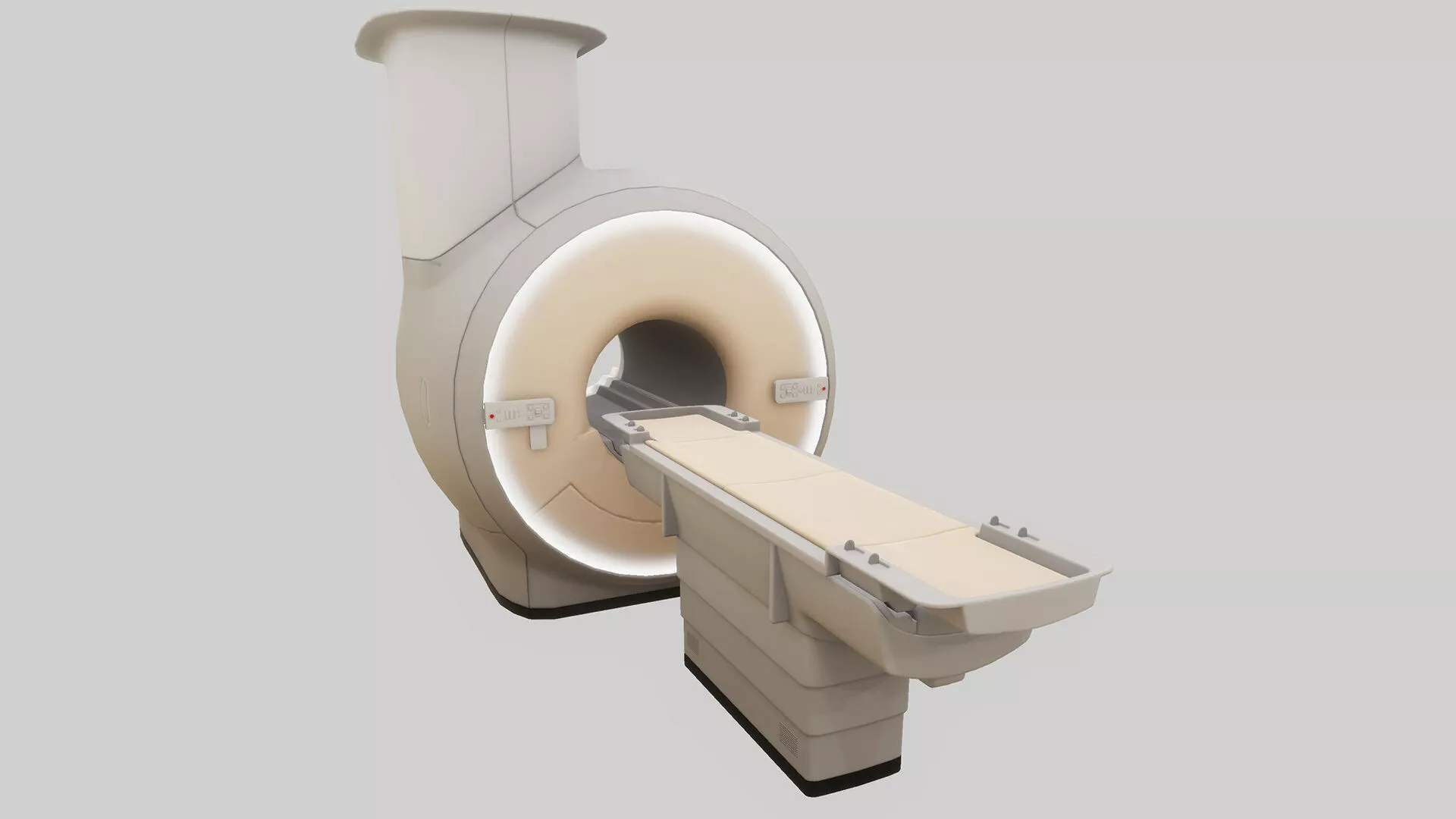 MRI Machine Low-poly 3D model