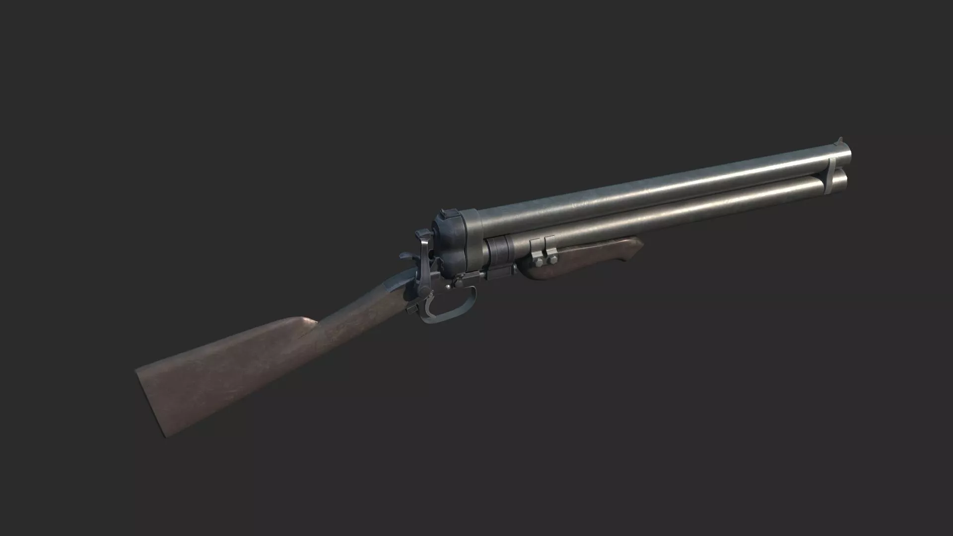 Doomsday wasteland style weapon shotgun 3D model
