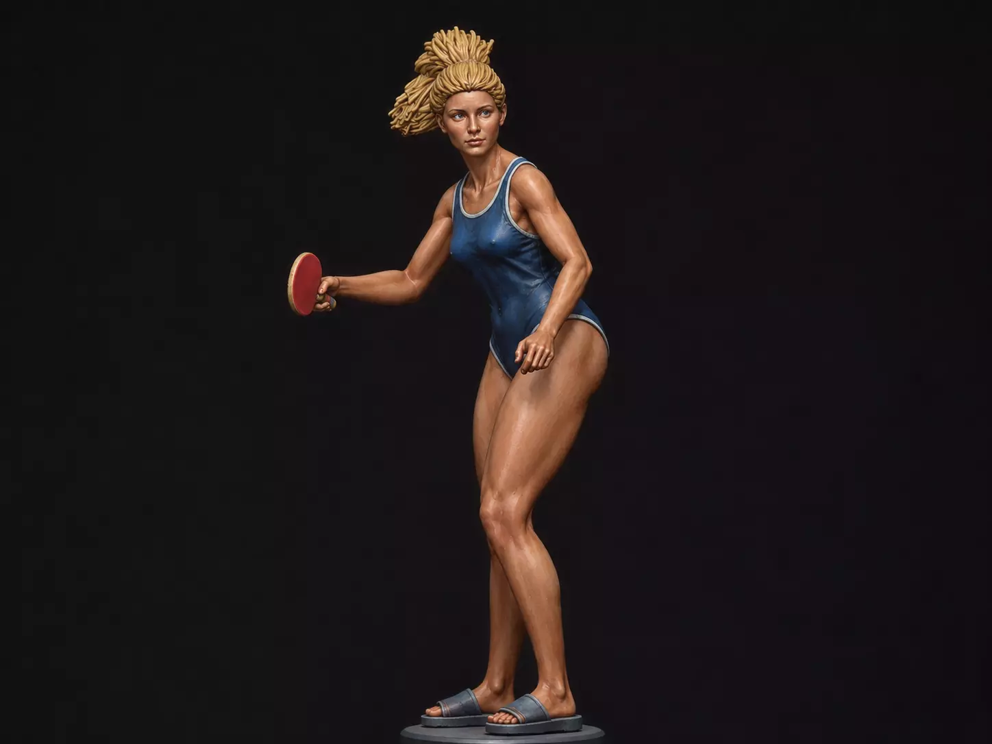 ping pong beach girl 2 3D print model