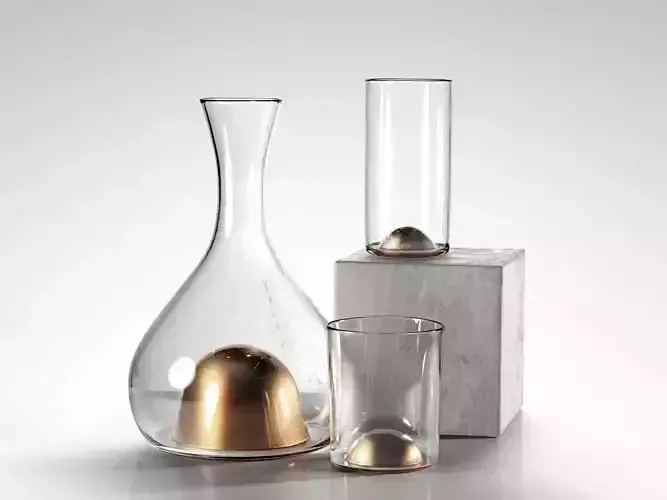Bubbled Geyser Decanters