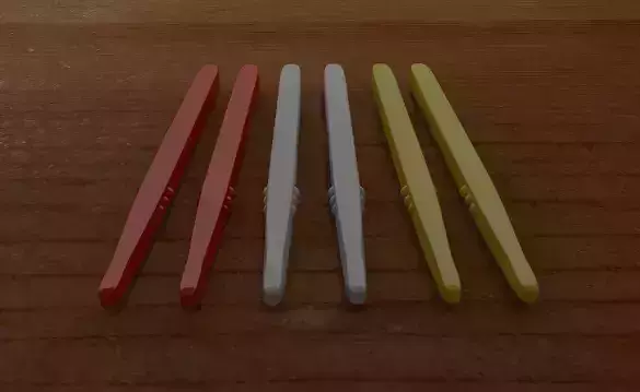 3D Printable Stylish Tricolor Chopstick Set 3D print model