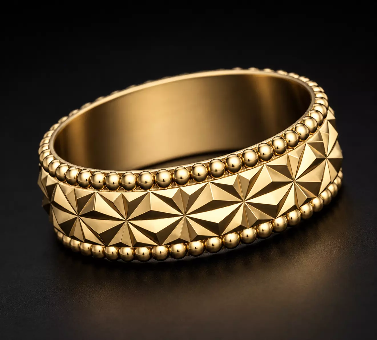 Geometric Faceted Wedding Band STL 3D print model