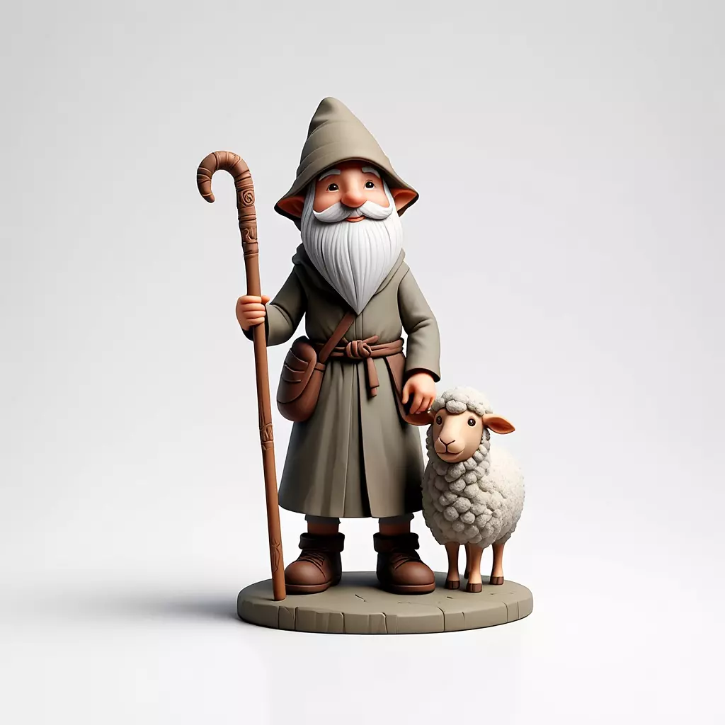 4273 Fairy Tale Gnome Full Body Figurine STL DND 3D 3D print model