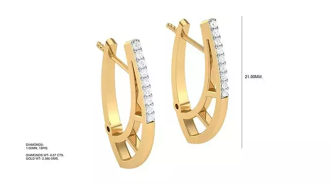 Daily Wear Bali Earrings Jewelry Model