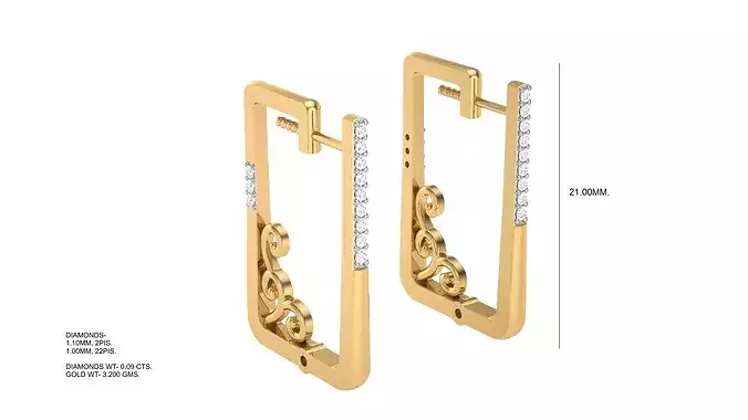 Traditional Indian Bali Earrings Design