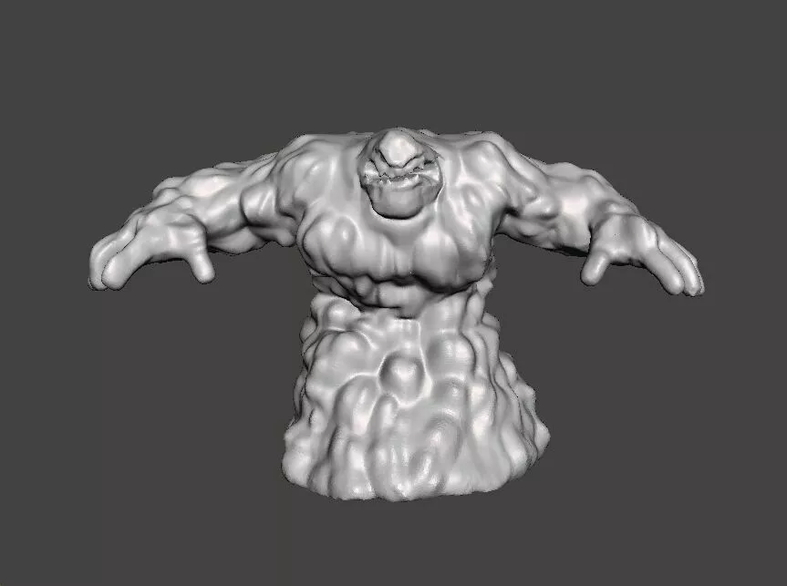 MUD TITAN GIANT MONSTER MINIATURE GAMES RPG DND 3D print model