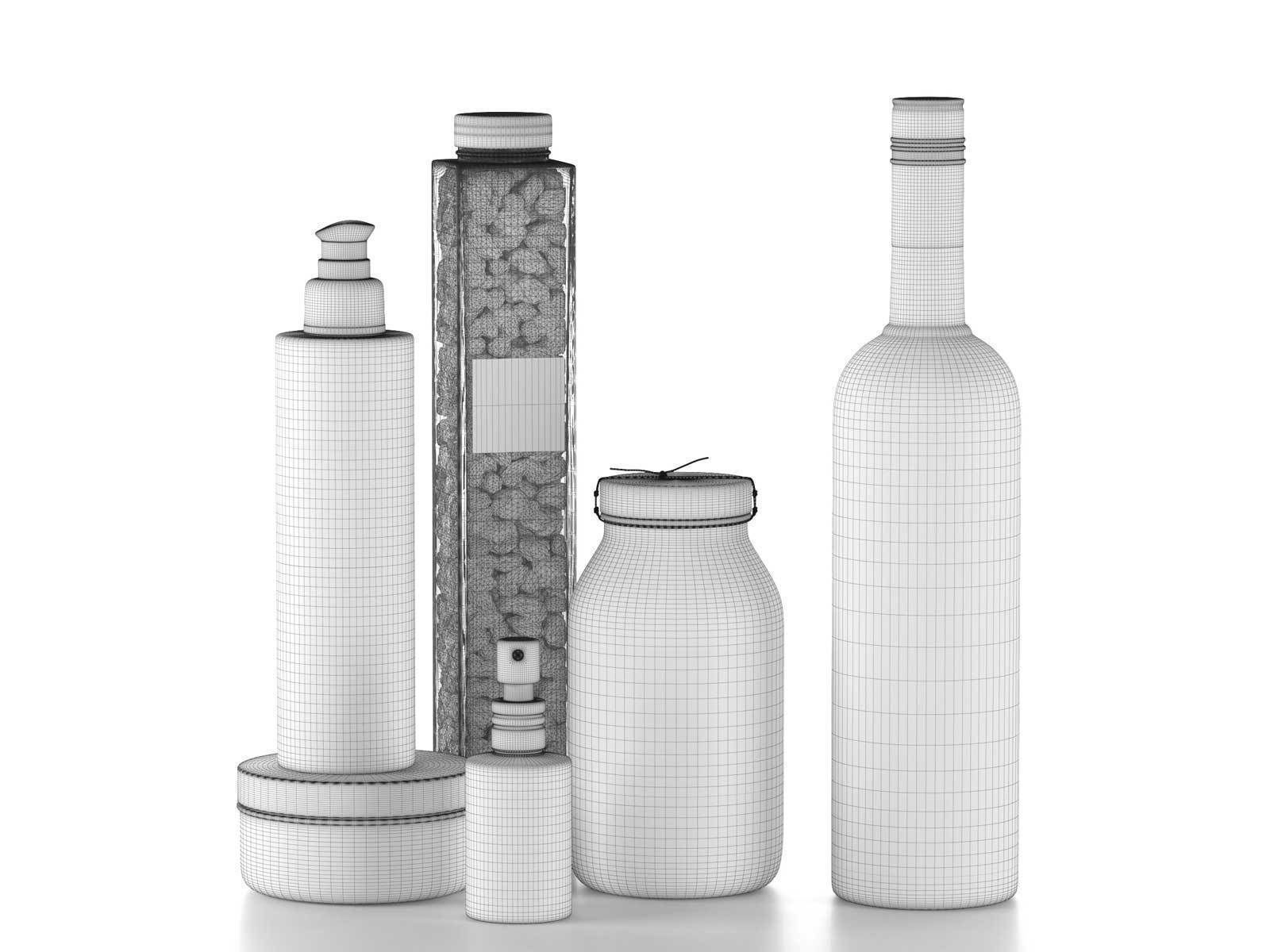 Caldo Cosmetics and Black Vodka 3D model_1