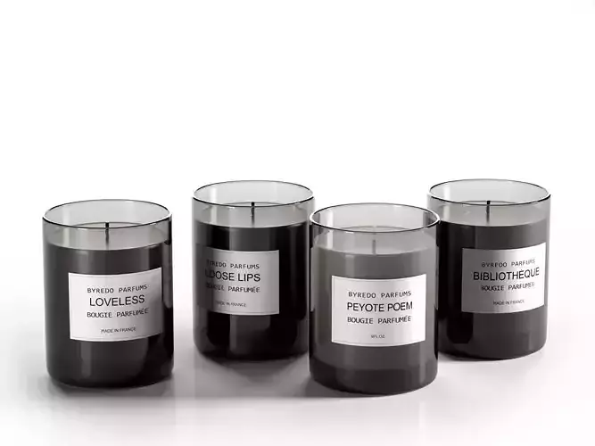 Candle Perfumes Set 3D model