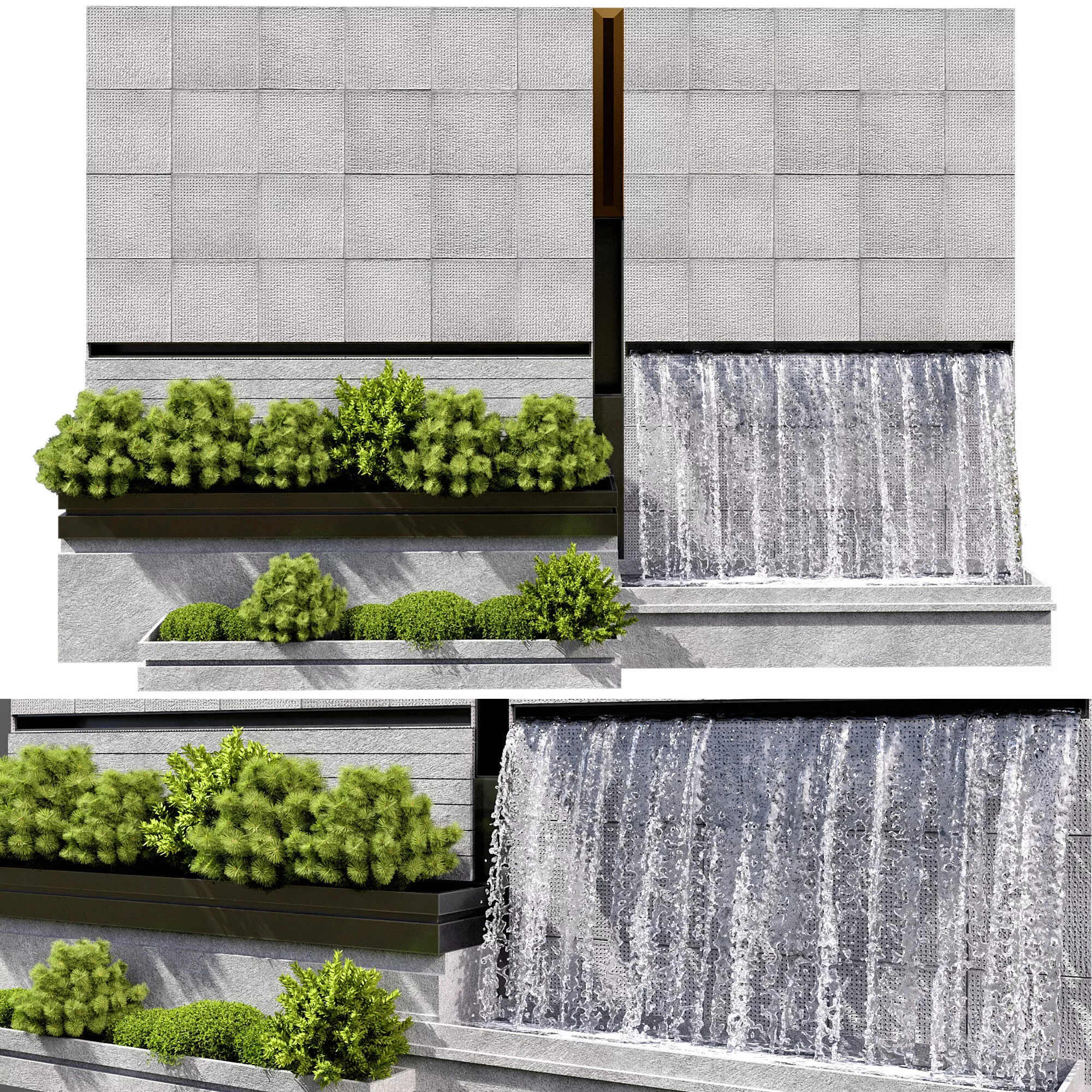 WATERFALL FOUNTAIN CASCADE NO30 A 3D model